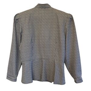 Vintage Houndstooth Blazer with Peblum.
